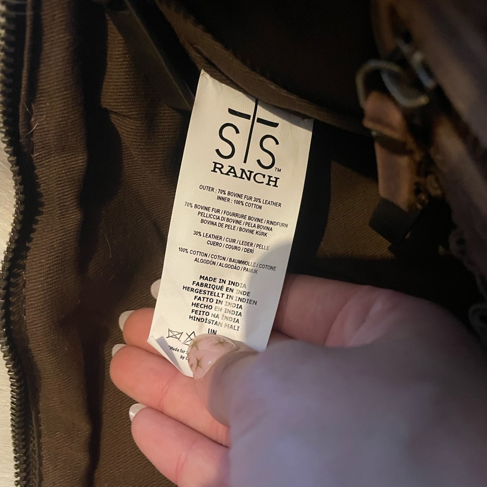 STS Ranchwear Classic Cowhide Tote Ladies Leather Zip Multi-Color - Picture 12 of 13